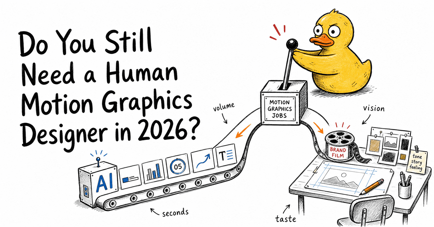 Malloy routing motion graphics jobs between AI volume work and human creative vision