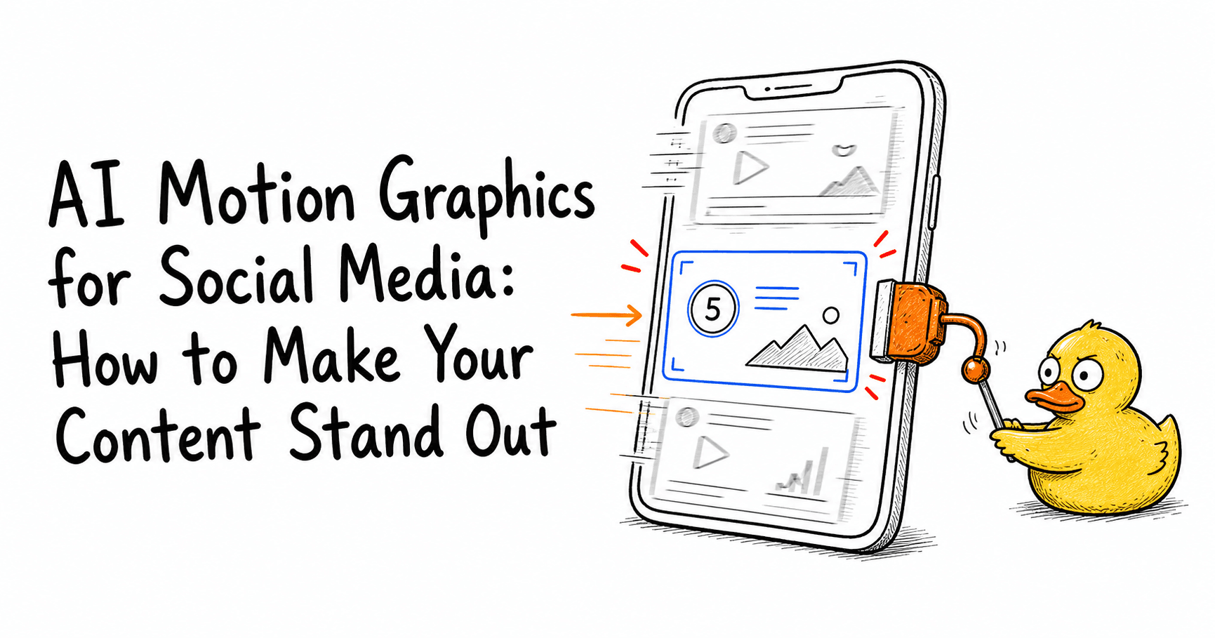 Malloy brakes a scrolling social feed with a clean motion graphics card